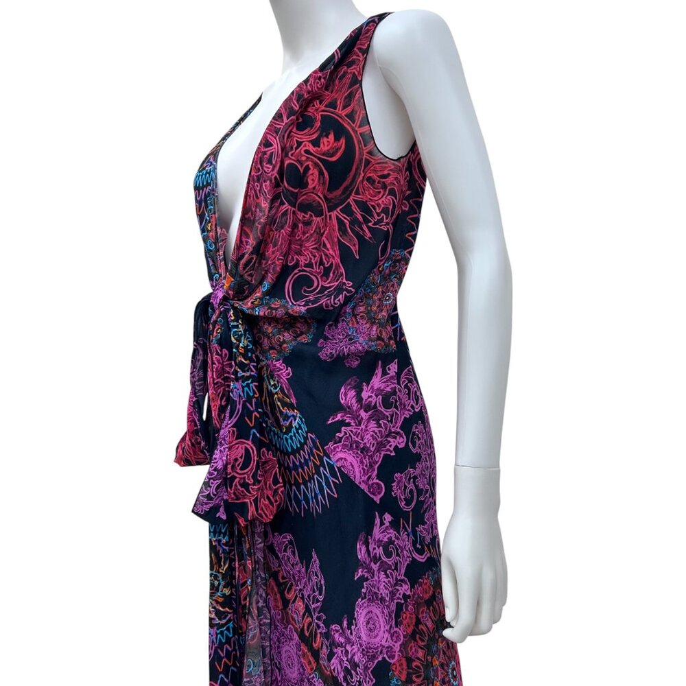 Authentic Versace Collection Halter Plunge V-Neck Maxi Dress IT 42 (US 6) - Picture 5 of 7